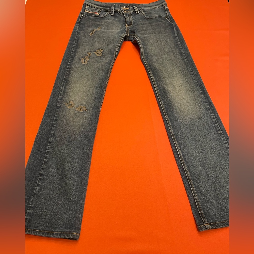 Diesel Women's Distressed Blue Jeans